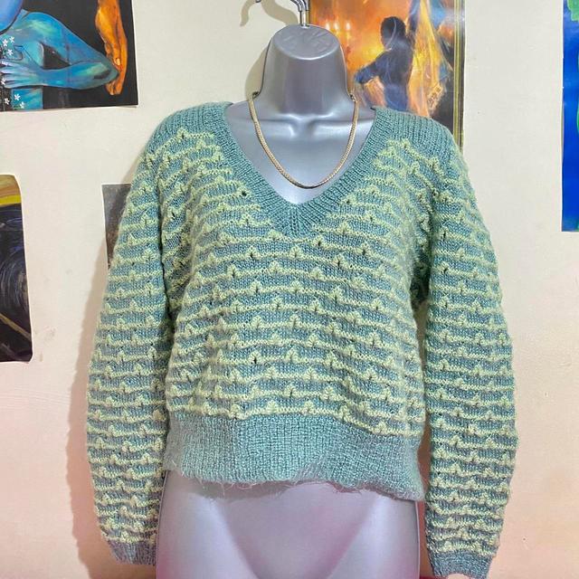 Vintage Women's Jumper - Green - 8 on Productcaster.