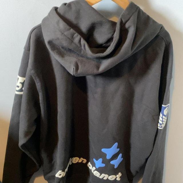 Broken Planet Men's Hoodie - Brown/Blue - M on Productcaster.