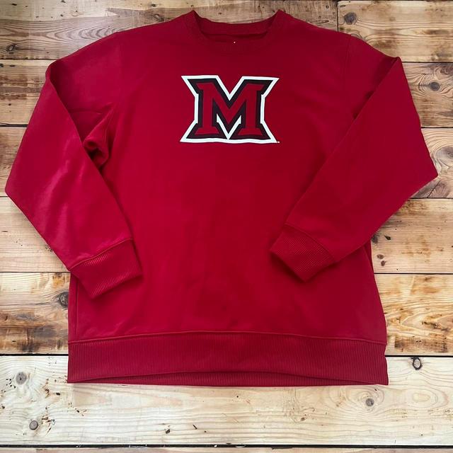 Adidas Men's Sweatshirt - Red/White - XL on Productcaster.