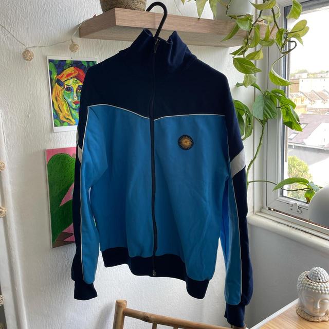 Vintage Men's Jumper - Blue - S on Productcaster.