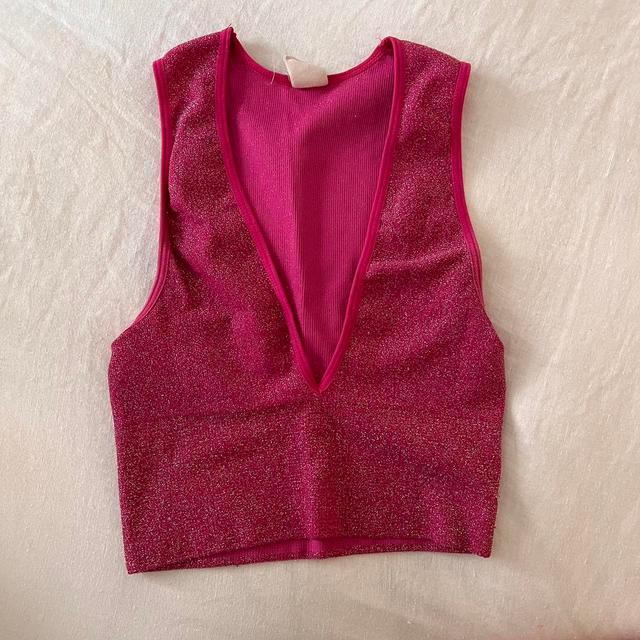 Urban Outfitters Women's Crop top - Pink - S on Productcaster.