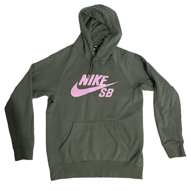 Nike Men's Hoodie - Khaki - S on Productcaster.