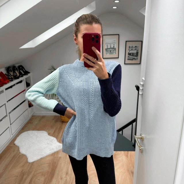 Marks & Spencer Women's Jumper - Blue/Navy - M on Productcaster.