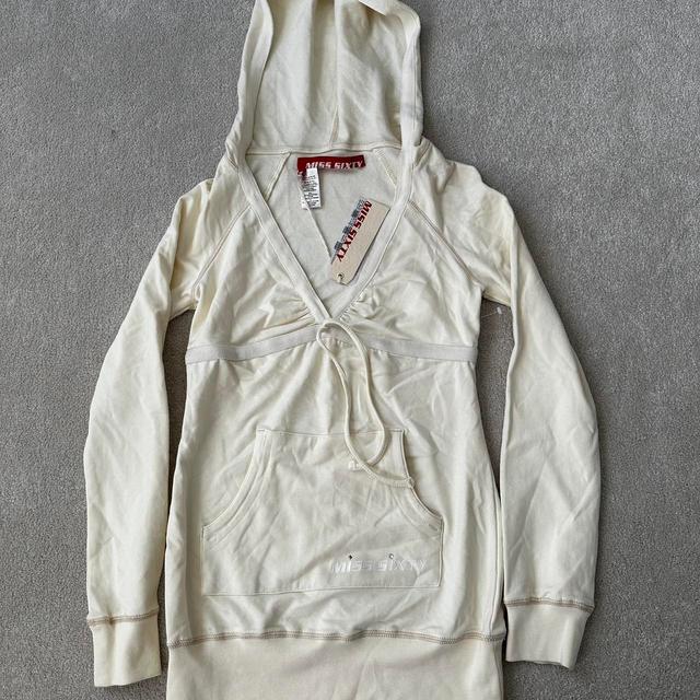 Miss Sixty Women's Hoodie - Cream - S on Productcaster.