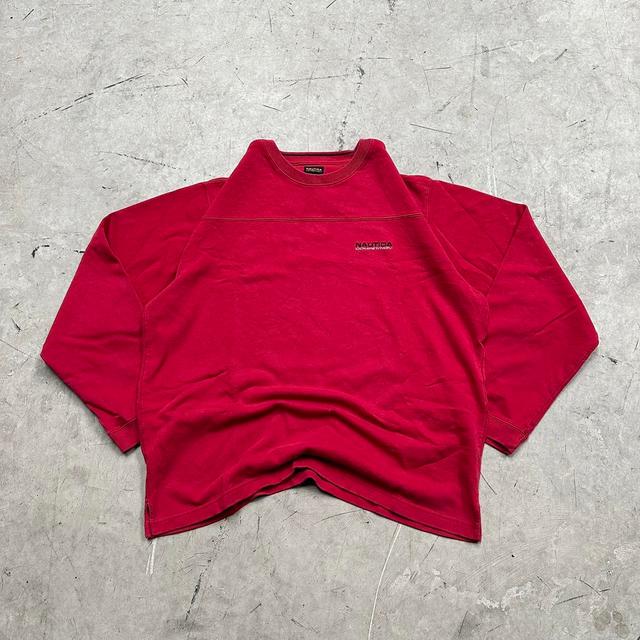 Nautica Men's Sweatshirt - Red - L on Productcaster.