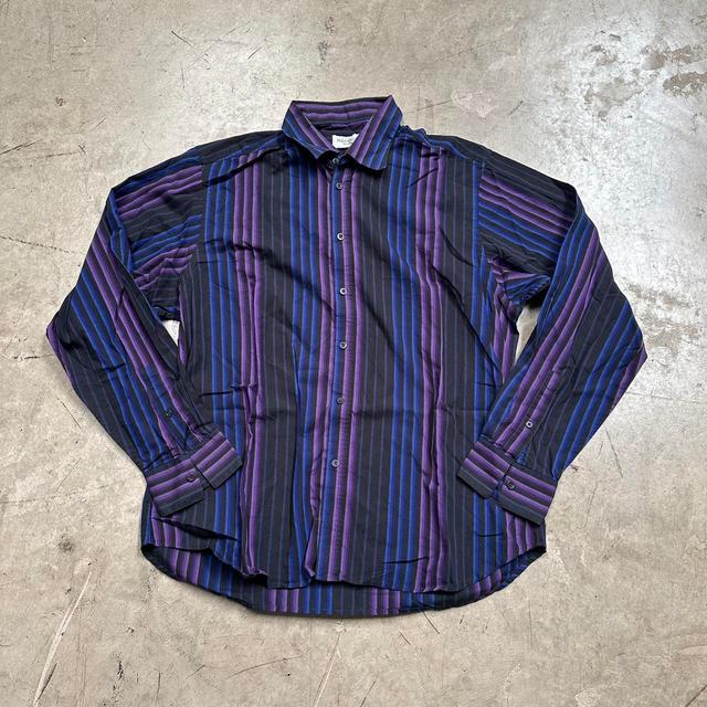 Yves Saint Laurent Men's Shirt - Multi/Purple - XL on Productcaster.