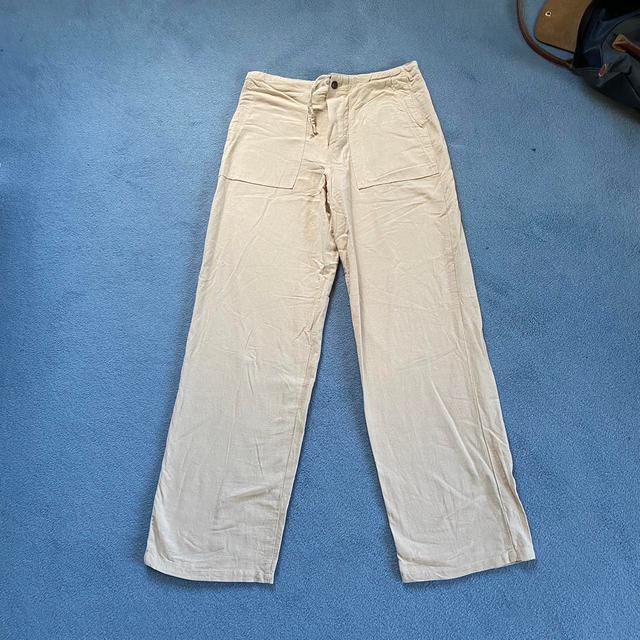 Women's Trousers - Tan/Cream - UK 8 on Productcaster.