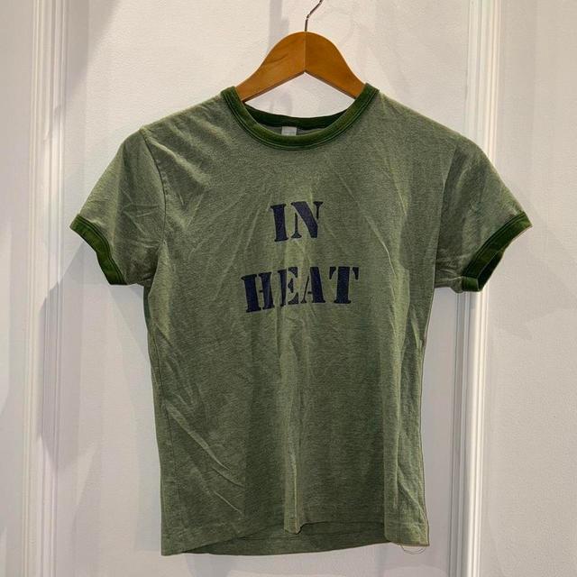 American Apparel Men's T-shirt - Green/Khaki - S on Productcaster.