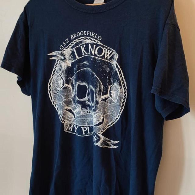 Vintage Men's T-shirt - Black/Navy - L on Productcaster.