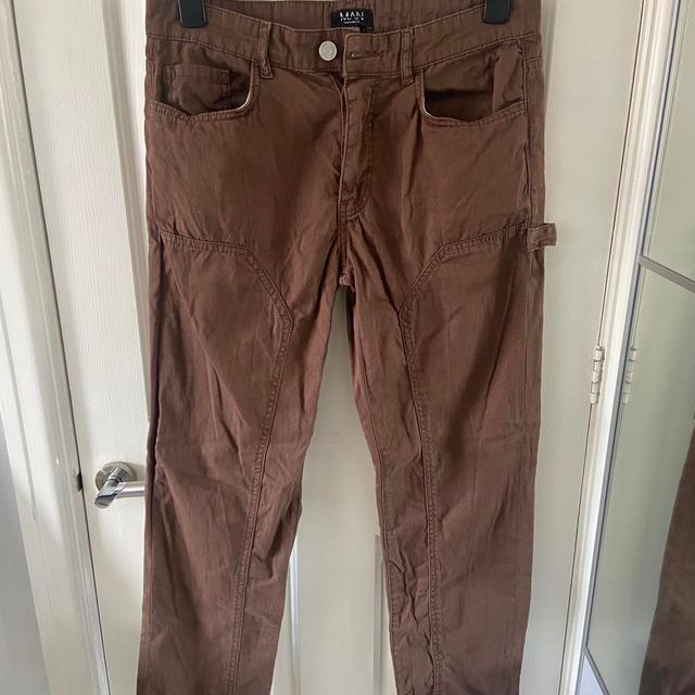 BoohooMAN Men's Cargo Trousers - Brown - 32" on Productcaster.