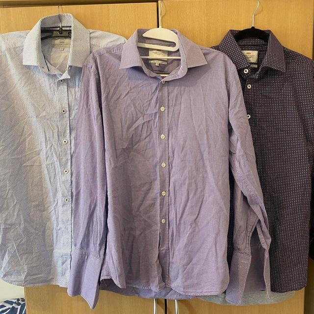 Men's Shirt - White/Purple - S on Productcaster.