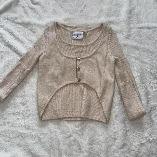 Daisy Street Women's Sweatshirt - Cream - 6 on Productcaster.