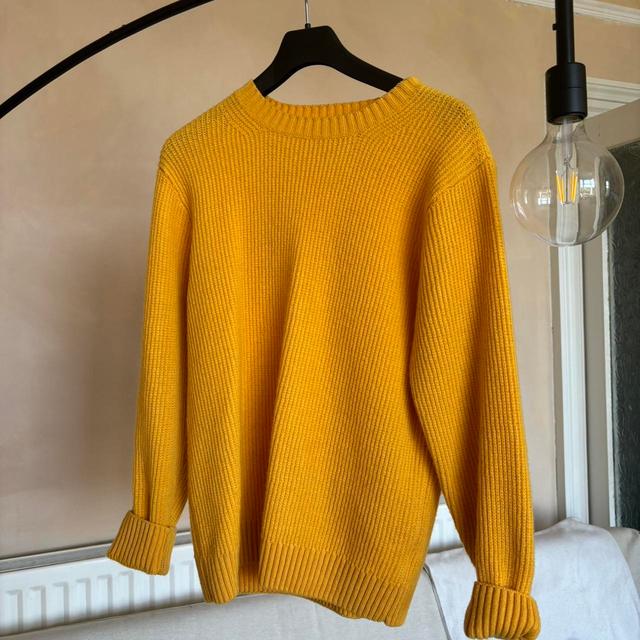 Men's Jumper - Yellow - M on Productcaster.