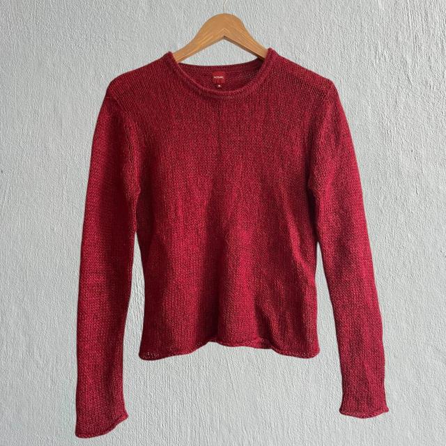 Vintage Women's Jumper - Burgundy - 12 on Productcaster.