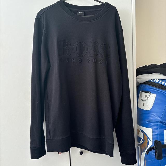 Hugo Boss Men's Sweatshirt - Black/Navy - M on Productcaster.