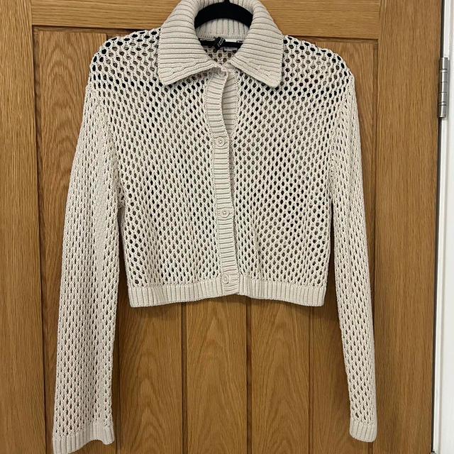 H&M Women's Cardigan - White/Cream - 8 on Productcaster.