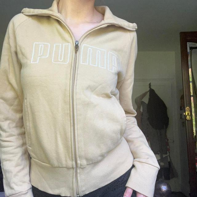 Puma Women's Hoodie - Tan/Cream - 8 on Productcaster.