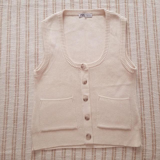 Zara Women's Vest - Cream - M on Productcaster.