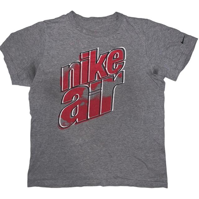 Nike Men's T-shirt - Grey/Red - S on Productcaster.