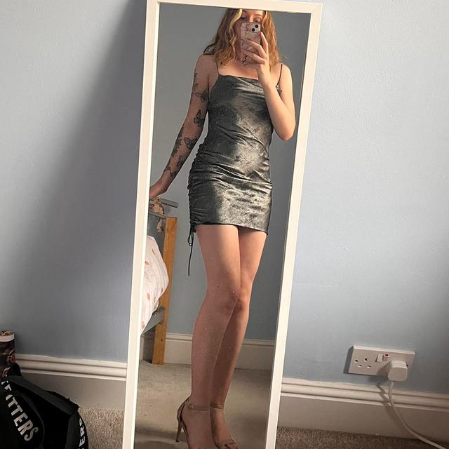 Topshop Women's Slip Dress - Silver/Grey - 8 on Productcaster.