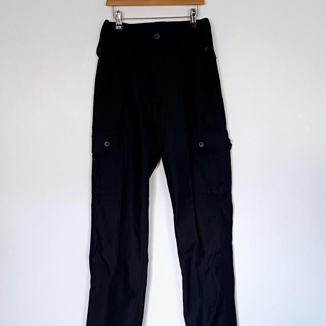 Women's High waisted Cargo Trousers - Black - UK 10 on Productcaster.