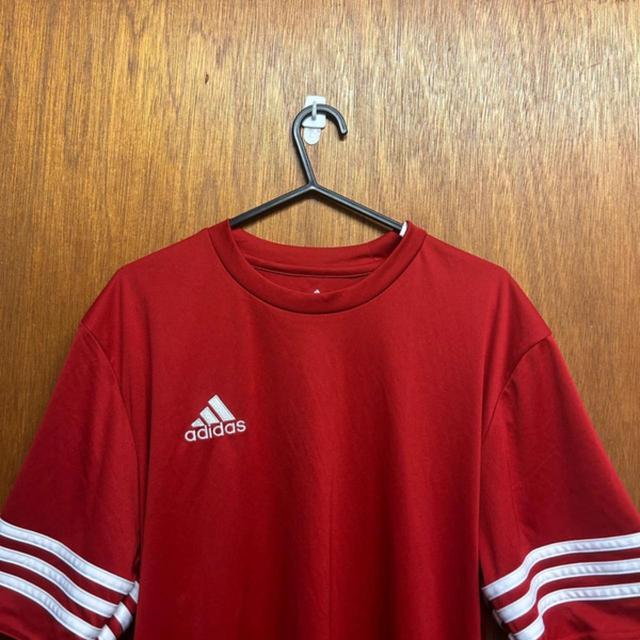 Adidas Men's T-shirt - Red - M on Productcaster.