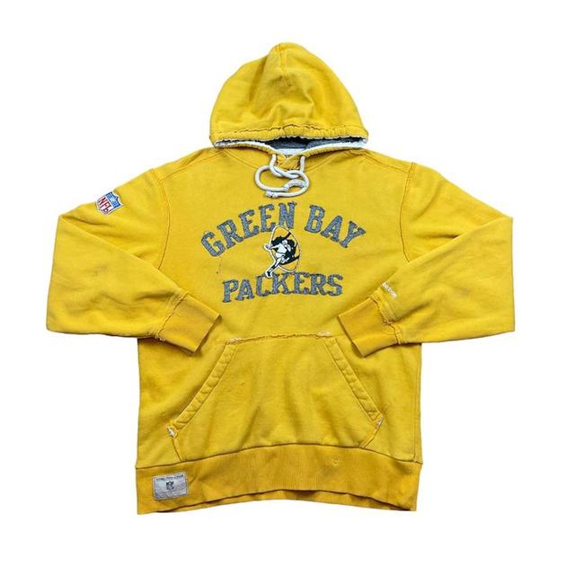 Reebok Men's Hoodie - Yellow - L on Productcaster.