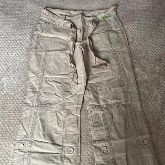 Marks & Spencer Women's Cargo Trousers - Cream/Tan - UK 12 on Productcaster.