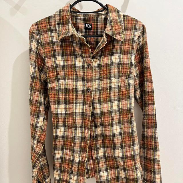 Urban Outfitters Women's Shirt - Brown/Multi - S on Productcaster.