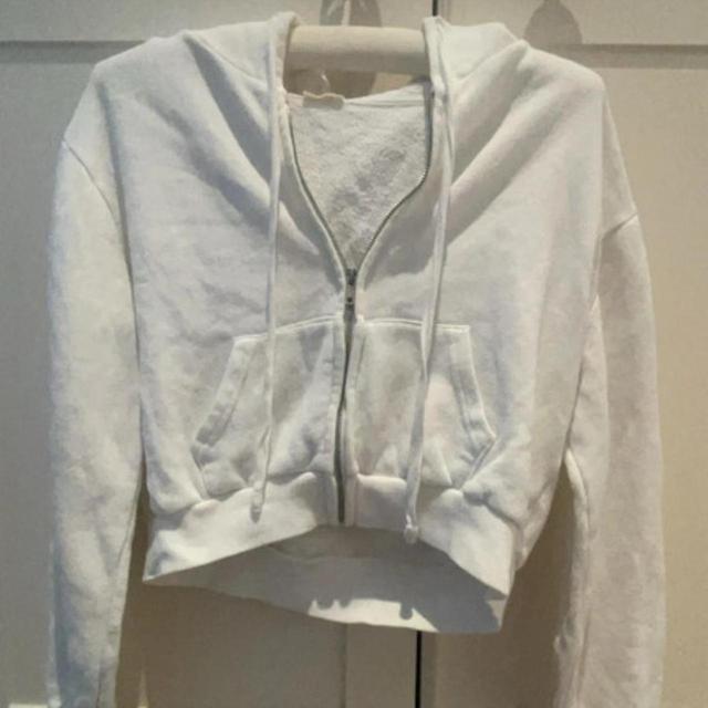 Brandy Melville Women's Hoodie - White - XS on Productcaster.