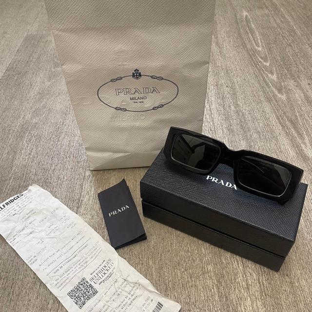 Prada Men's Sunglasses - Black on Productcaster.