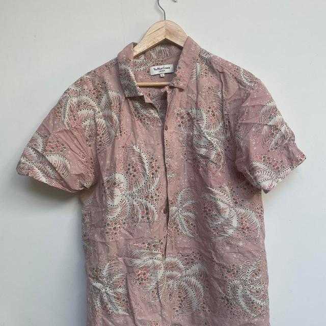 YMC Men's Shirt - Pink/Multi - L on Productcaster.