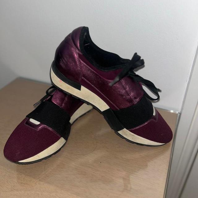 Balenciaga Women's Trainers - Purple/Burgundy - UK 6 on Productcaster.