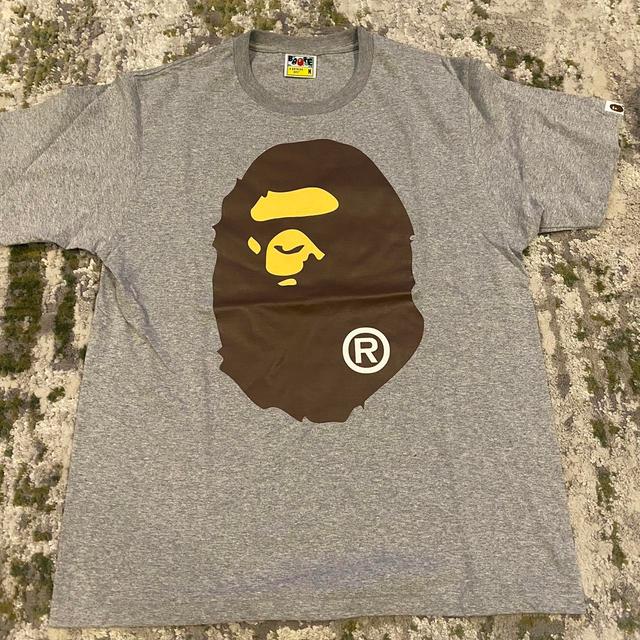 BAPE Men's T-shirt - Grey - M on Productcaster.