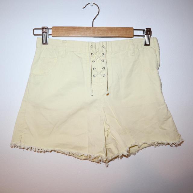 Next Women's Shorts - Cream/Yellow - XS on Productcaster.