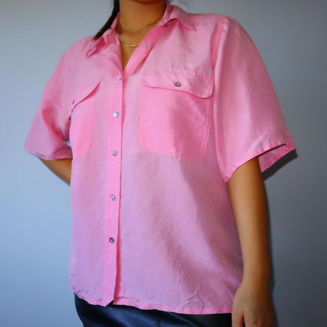 Vintage Women's Shirt - Pink - L on Productcaster.