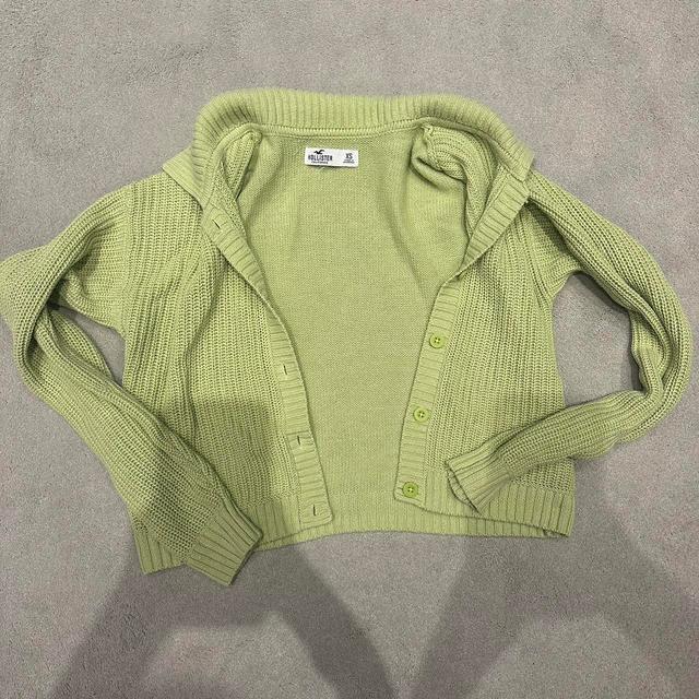 Hollister Co. Women's Cardigan - Green - XS on Productcaster.