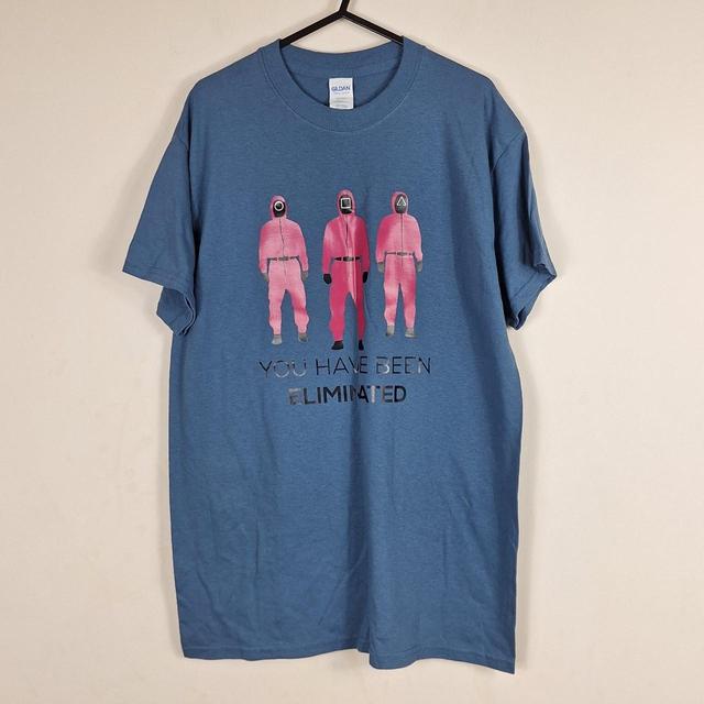 Gildan Men's T-shirt - Blue - M on Productcaster.