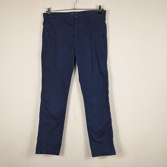 Oliver Sweeney Men's Straight leg Chino Trousers - Navy - 32" on Productcaster.