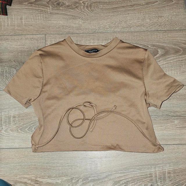 Primark Women's T-shirt - Brown - S on Productcaster.