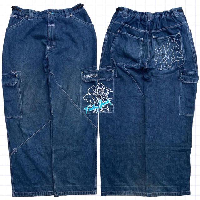 JNCO Men's Jeans - Blue - 32" on Productcaster.