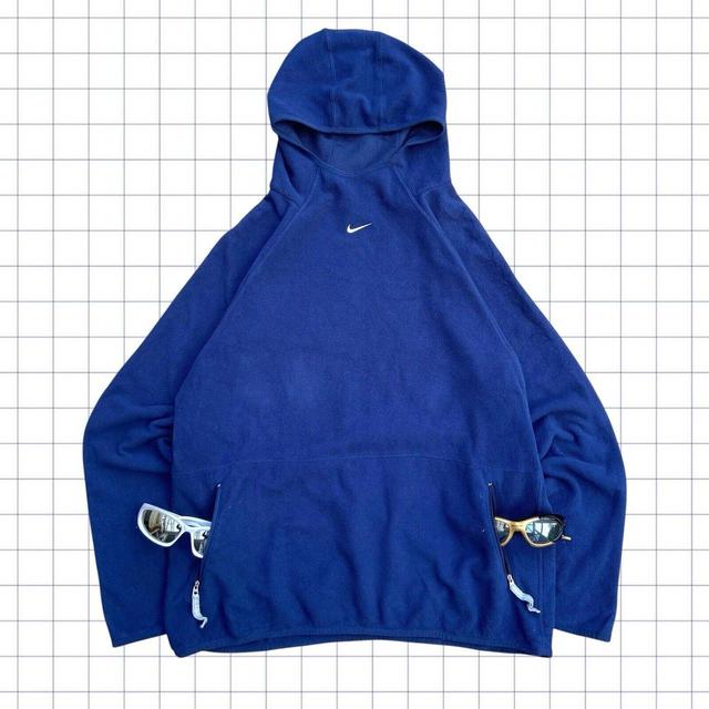 Nike Men's Hoodie - Blue - M on Productcaster.