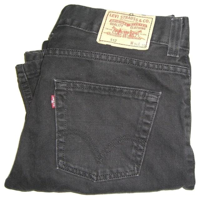 Levi's Men's Bootcut Jeans - Black - 34" on Productcaster.