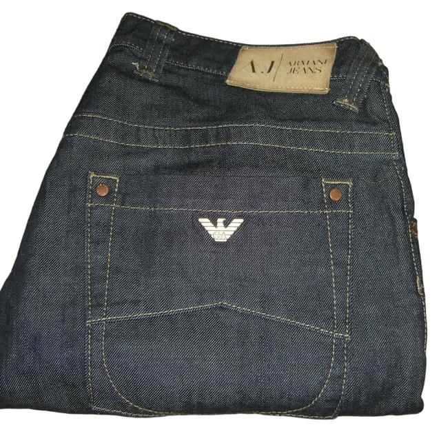 Armani Jeans Men's Slim Jeans - Blue/Navy - 32" on Productcaster.