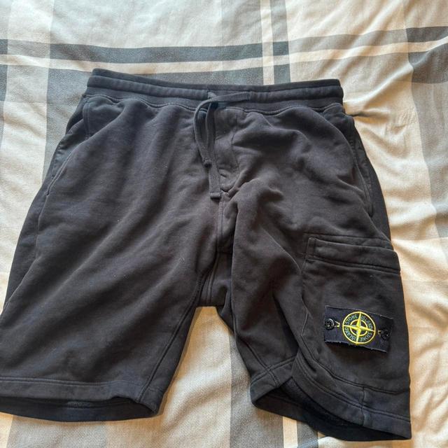 Stone Island Men's Shorts - Black - M on Productcaster.