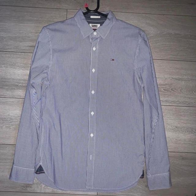 Tommy Hilfiger Men's Shirt - Grey - S on Productcaster.