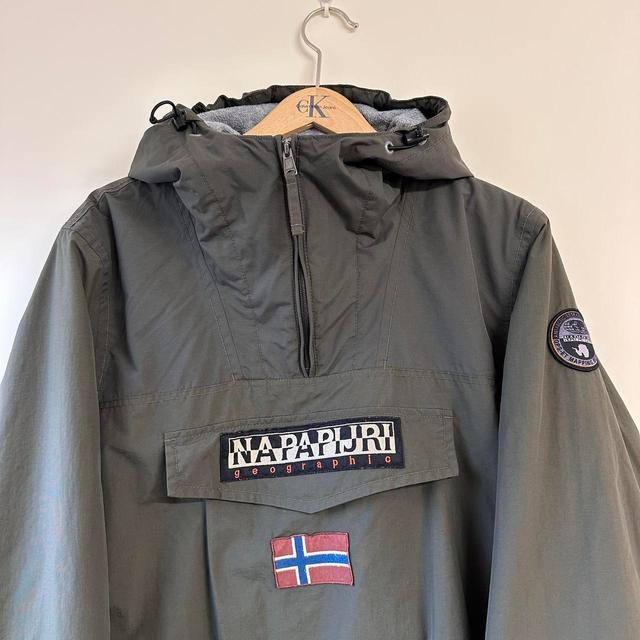 Napapijri Men's Raincoat - Khaki/Green - L on Productcaster.