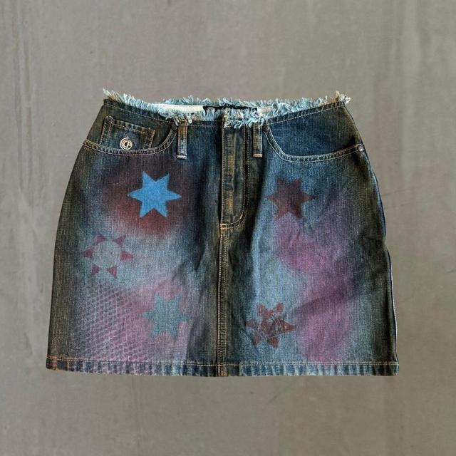 Reclaimed Vintage Women's Denim Skirt - Blue - S on Productcaster.