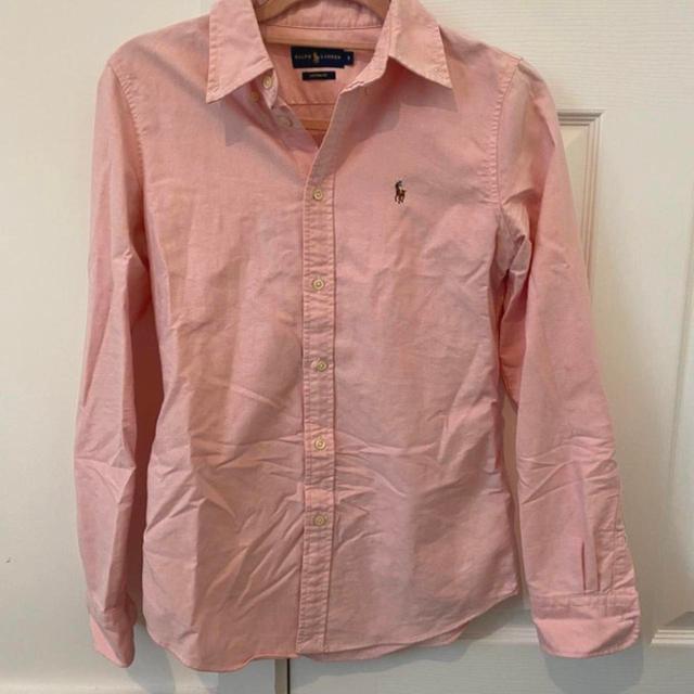 Ralph Lauren Women's Shirt - Pink/White - 8 on Productcaster.