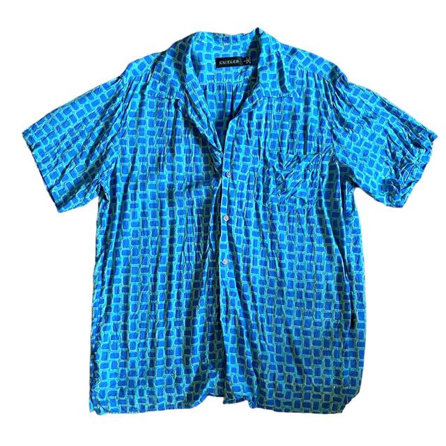 Reclaimed Vintage Men's Shirt - Blue - L on Productcaster.